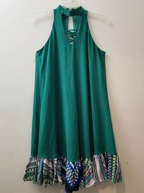 Green Versatile Dress Pool/Tiki Party Cookout  Beach/Pool Cover-up Everyday Wear